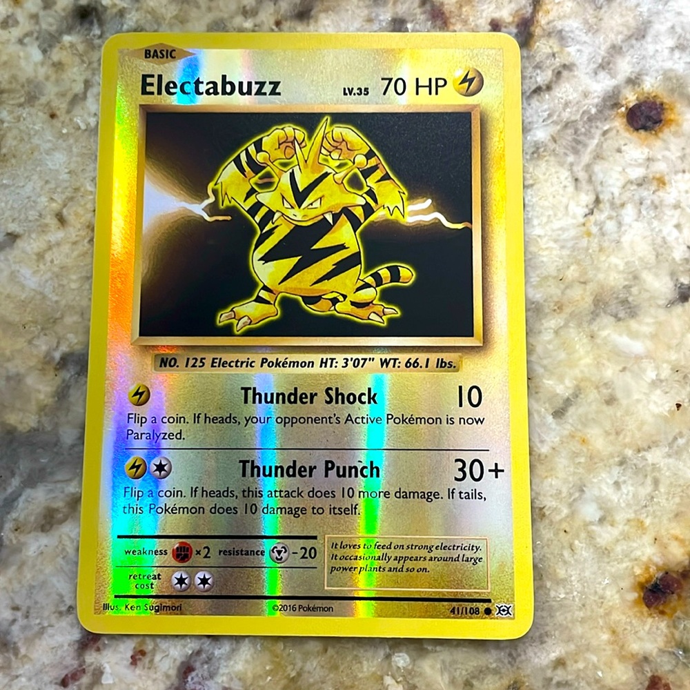 electabuzz level 35 pokémon card